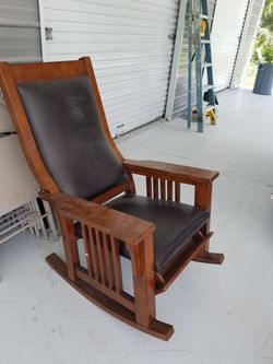 Leather Rocking Chair