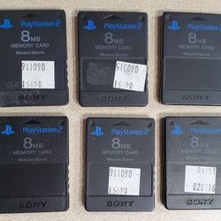 PS2 Memory Cards ( 6 )