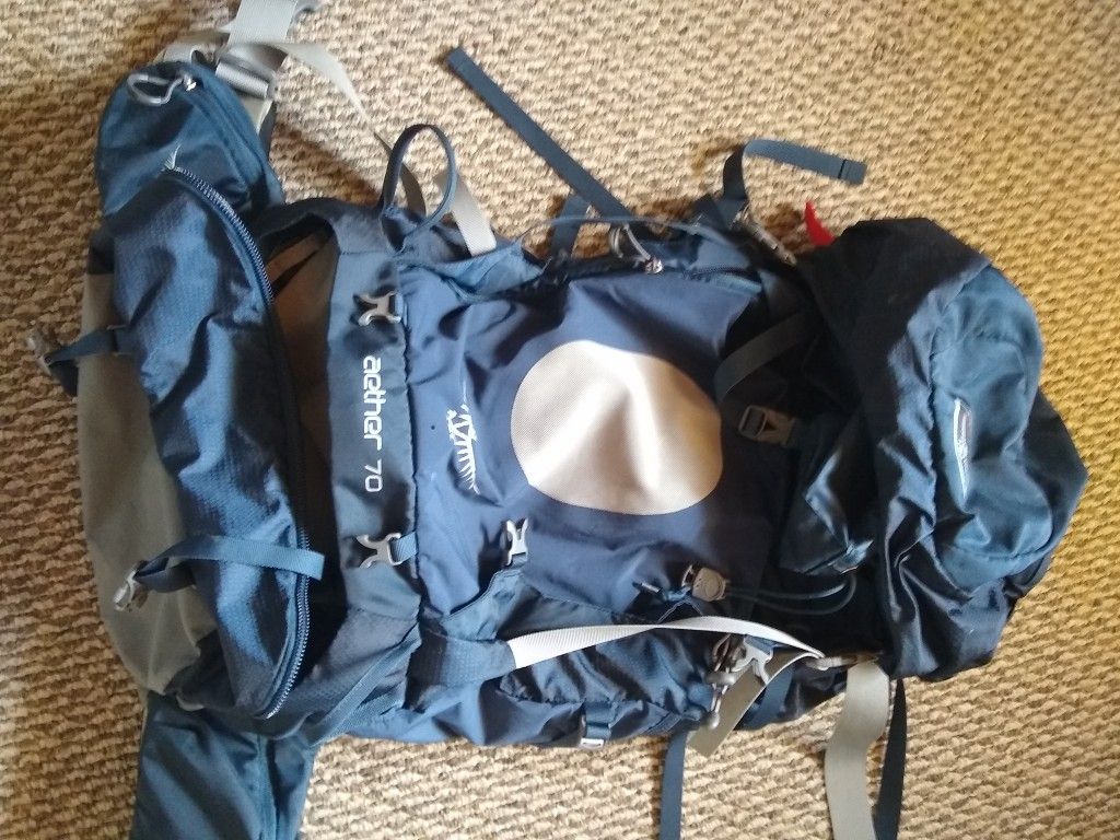Medium Osprey Aether 70 Backpack Hiking Bag REI Backpacking Camping Gregory North Face Gossamer Gear ULA Mammut Deuter Expedition Big Agnes Patagonia