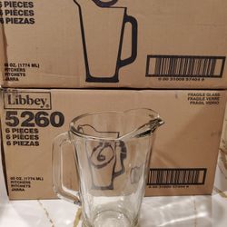 NEW Lot of 10 Libbey 5260 Water Pitchers Glass Pitcher 60 OZ Restaurant Bar Heavy Duty RARE Drinking