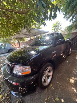 Ford F-150 Lightning Black Pickup Truck