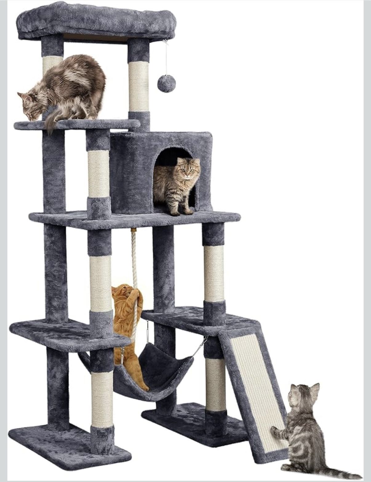 Dark Gray Cat Tree 614266