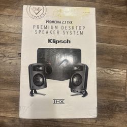Klipsch ProMedia 2.1 THX Certified PC Desktop Computer Speaker System Black Open