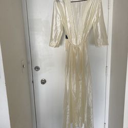 Vintage classics Of California Belted Robe Champagne  Size medium