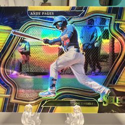 Andy Pages Dodgers Rookie Select Gold #/10 