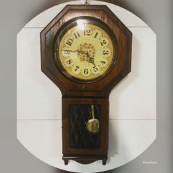 HAMILTON QUARTZ SCHOOL HOUSE WALL CLOCK