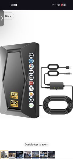 TV Antenna Indoor Antenna for Smart TV Long Range Reception HD Digital Antenna Outdoor with Amplifier Signal Booster for Local Channels Supports 4K 10