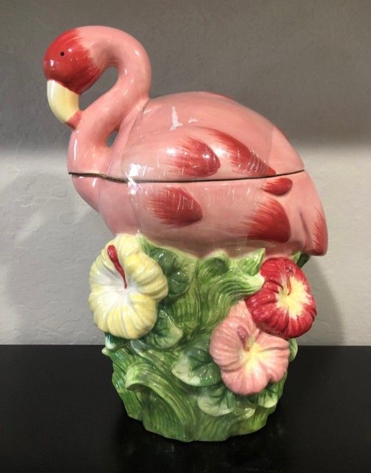 Flamingo Cookie Jar