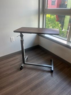 Brand new unopened adjustable over bed table