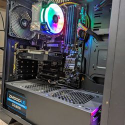 Budget Gaming PC (AMD 6-Cores) with 27" Gaming Monitor