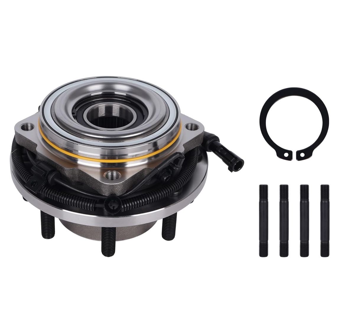 4WD Front Wheel Hub Bearing Assembly Fit for 2005-2009 Ford F-250 Super Duty, 2005-2010 Ford F-350 Super Duty DRW