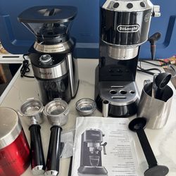 Delonghi Espresso Machine & Grinder