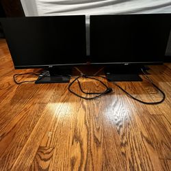 2 Acer Monitors 