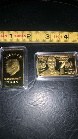 Trump 24k gold bars