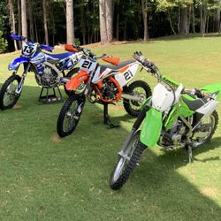 2021 Kawasaki and KTM KLX140L and 85 SX