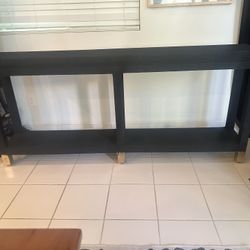 Black Fabric Tv Stand/Buffet 