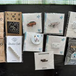 Lot of 11 Enamel Pins 