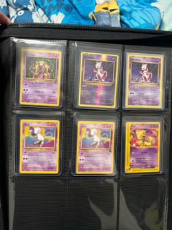 Pokemon cards Mewtwo and Mew