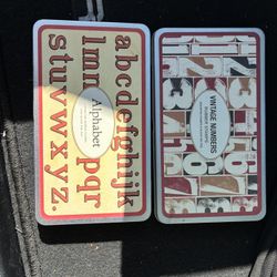 Vintage Letter And Number Stamps