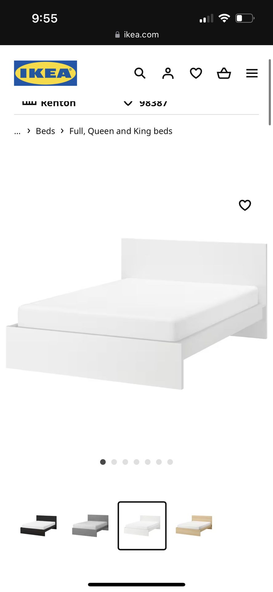 IKEA QUEEN BED FRAME 