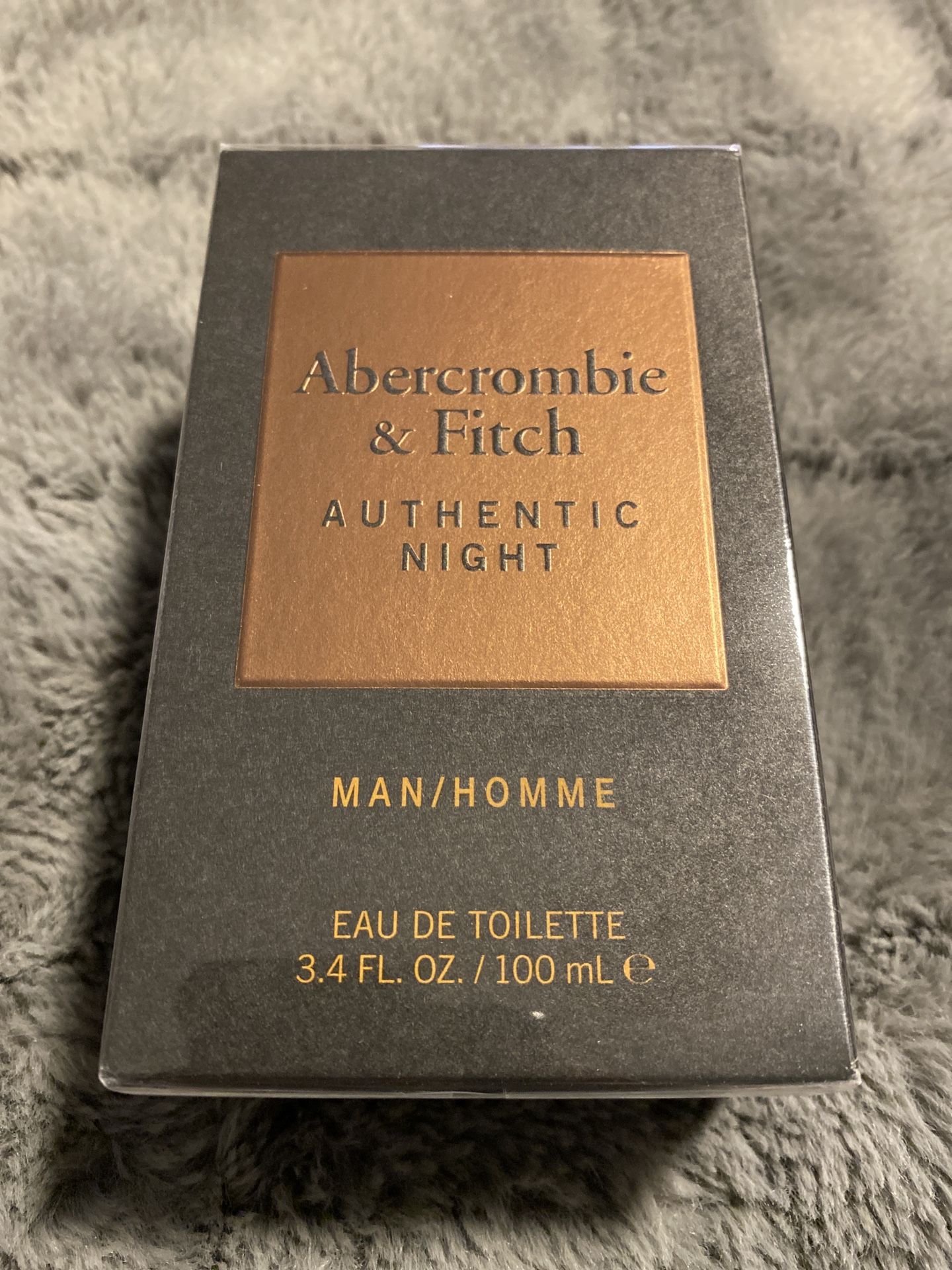 Brand New Mens Abercrombie And Fitch Authentic Night Cologne - 3.4 Oz 100 Ml
