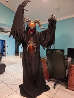 Giant Animated Halloween Demon Decoration