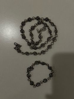 Chrome hearts Necklace and Bracelet