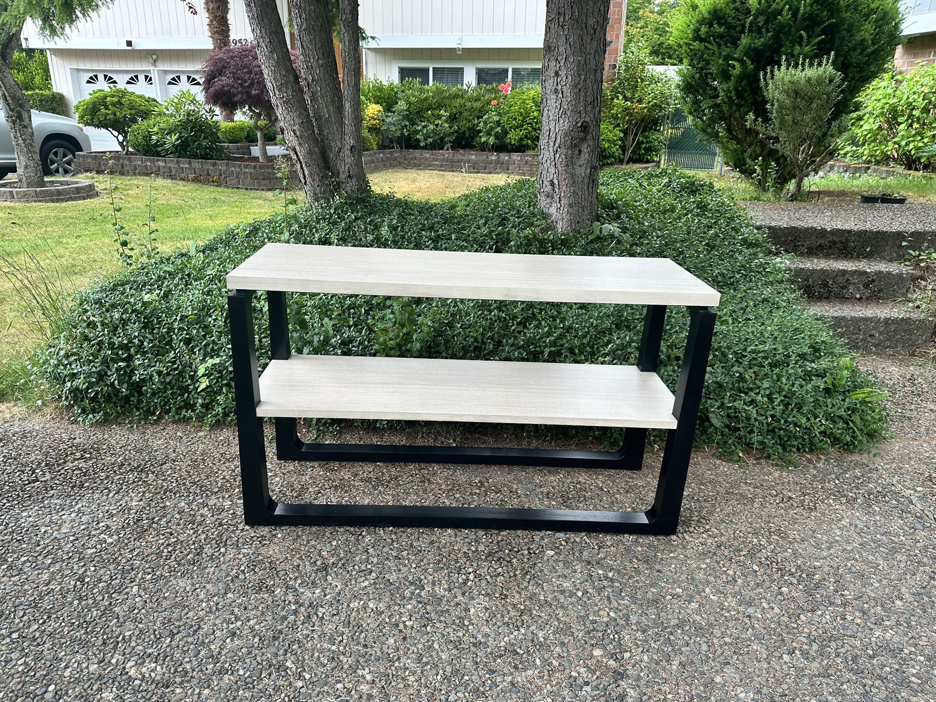 Solid wood console table entryway table