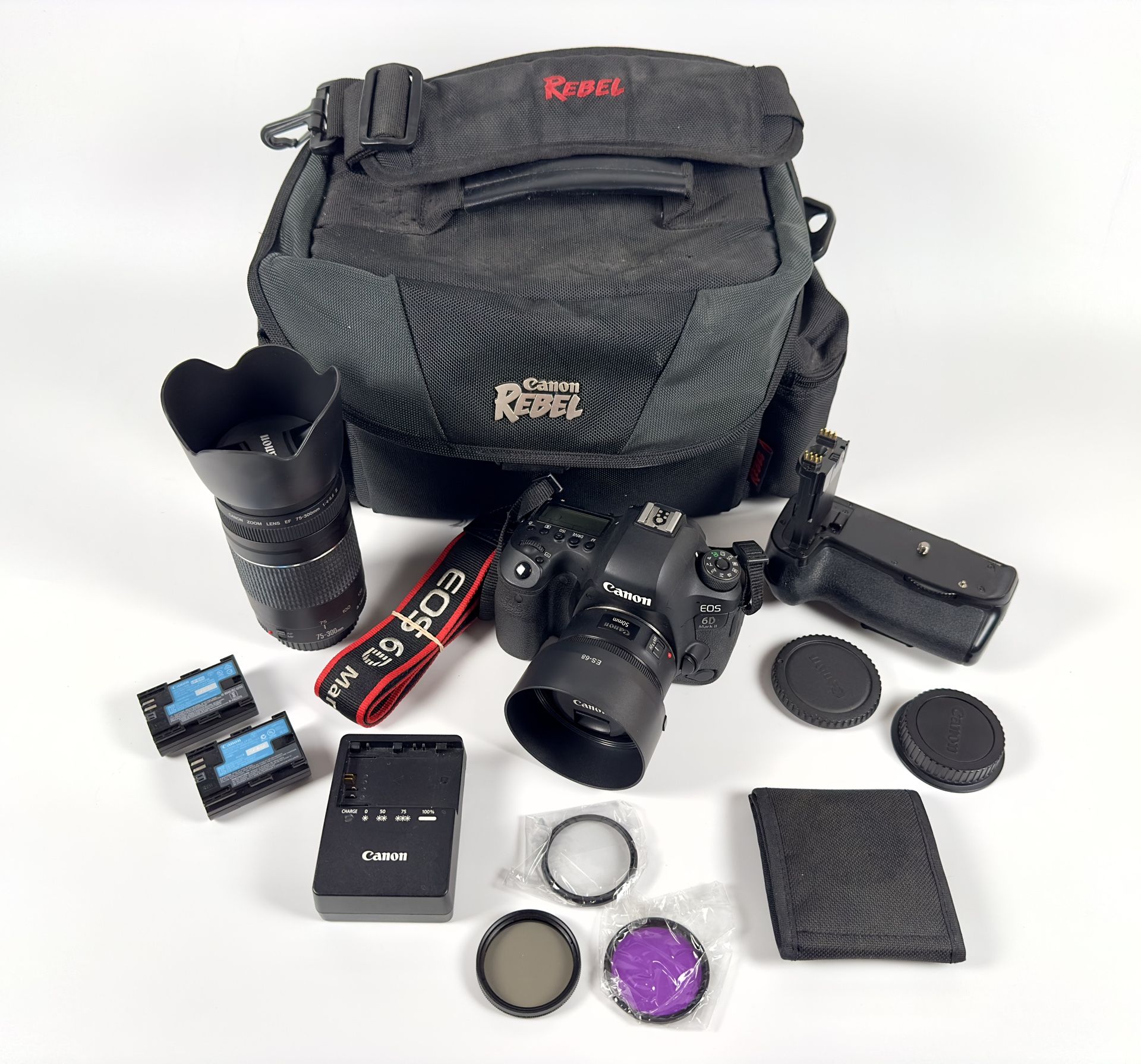 Canon 6D Mark II Kit w/ 2 Lenses & More!