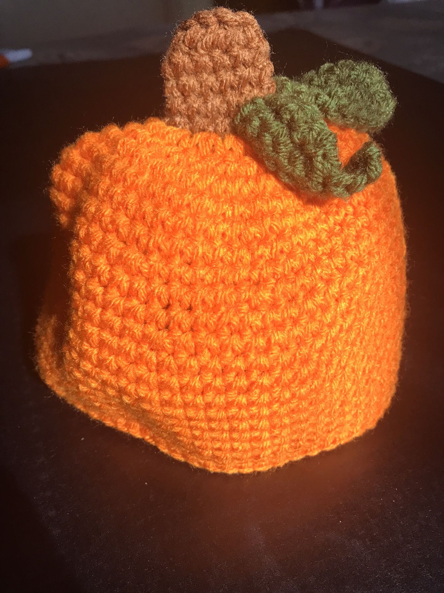 Crocheted Toddler Pumpkin Hat