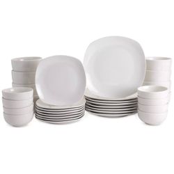 Haven Soft Square 32 Pc. Dinnerware Set, Service for 8