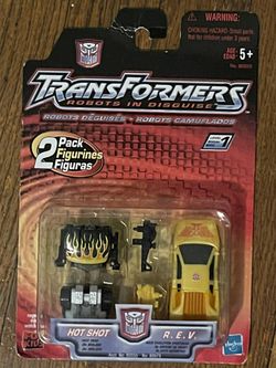 2001 Hasbro Transformers Hot Shot and R.E.V. 2 Pack Action Figures New