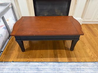 Two-Tone Wood Coffee Table