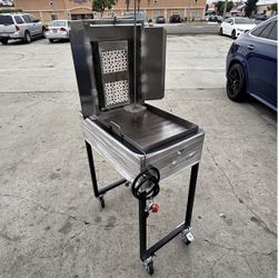 trompo para tacos al pastor de ocho piedras con quemador de alta presión