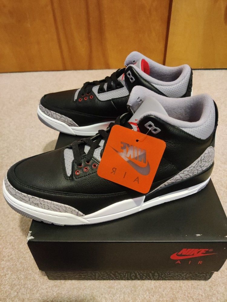 Jordan 3 Black Cement Size 11 DS