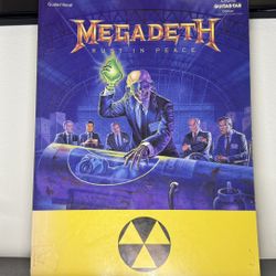 Vintage 1990s Rare Megadeath Rust In Peace Guitar Tab Edition Song Book