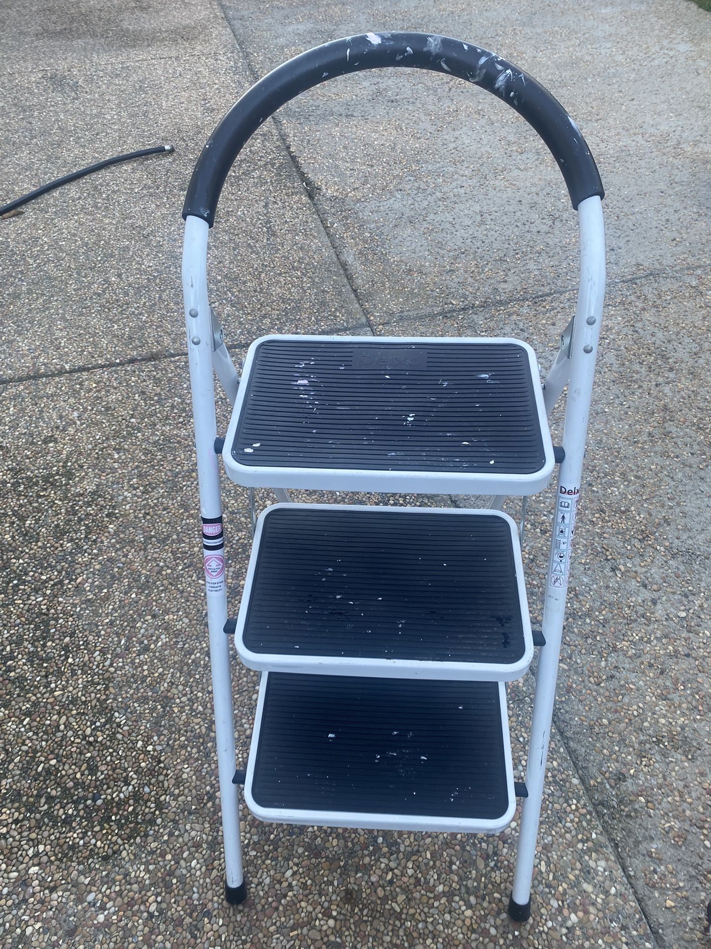 elxo 3 Step Ladder Folding Step Stool 
