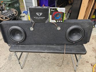 Rockford 10" subs in a truck box with new amp and wiring kit