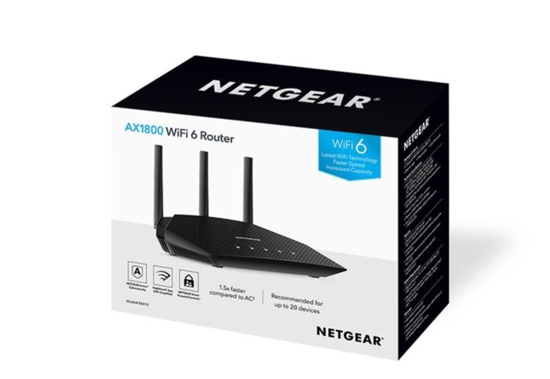 NETGEAR Nighthawk 6-Stream AX1800 WiFi 6 Router