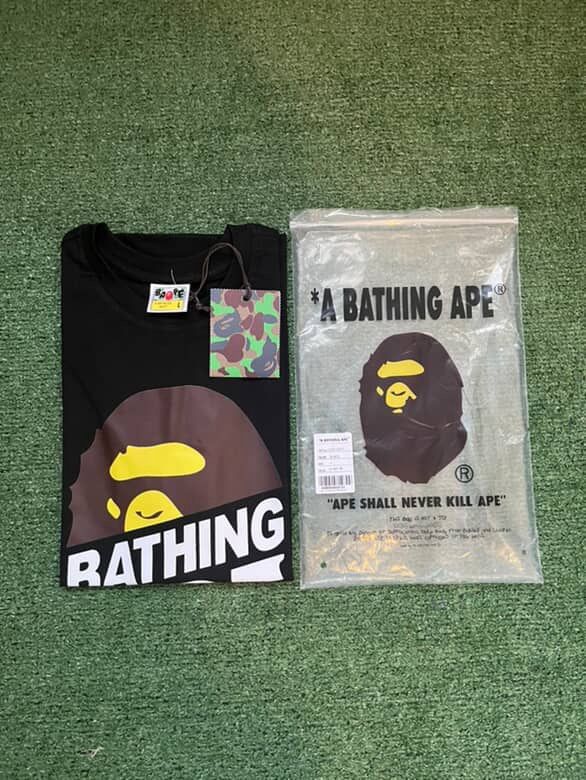 A Bathing Ape Black Streetwear Tee