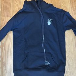 OFF WHITE HOODIE MENS SIZE MEDIUM