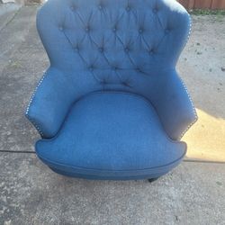 Silla De Club Color Azul 