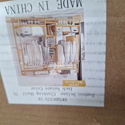 New Bamboo Delux Clothing Shelf