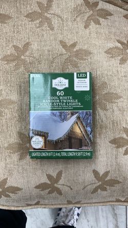 Holiday Time 60 LED Icicle-Style Christmas Lights