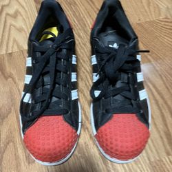 Adidas LEGO Superstar GS EXCELLENT CONDITION Black Red White Size US-6.5Y Shoes