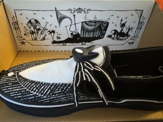 Brand New In Box Youth 3.5 Or Women’s 5 Vans Nightmare Before Christmas Jack Skellington Discontinued!! 