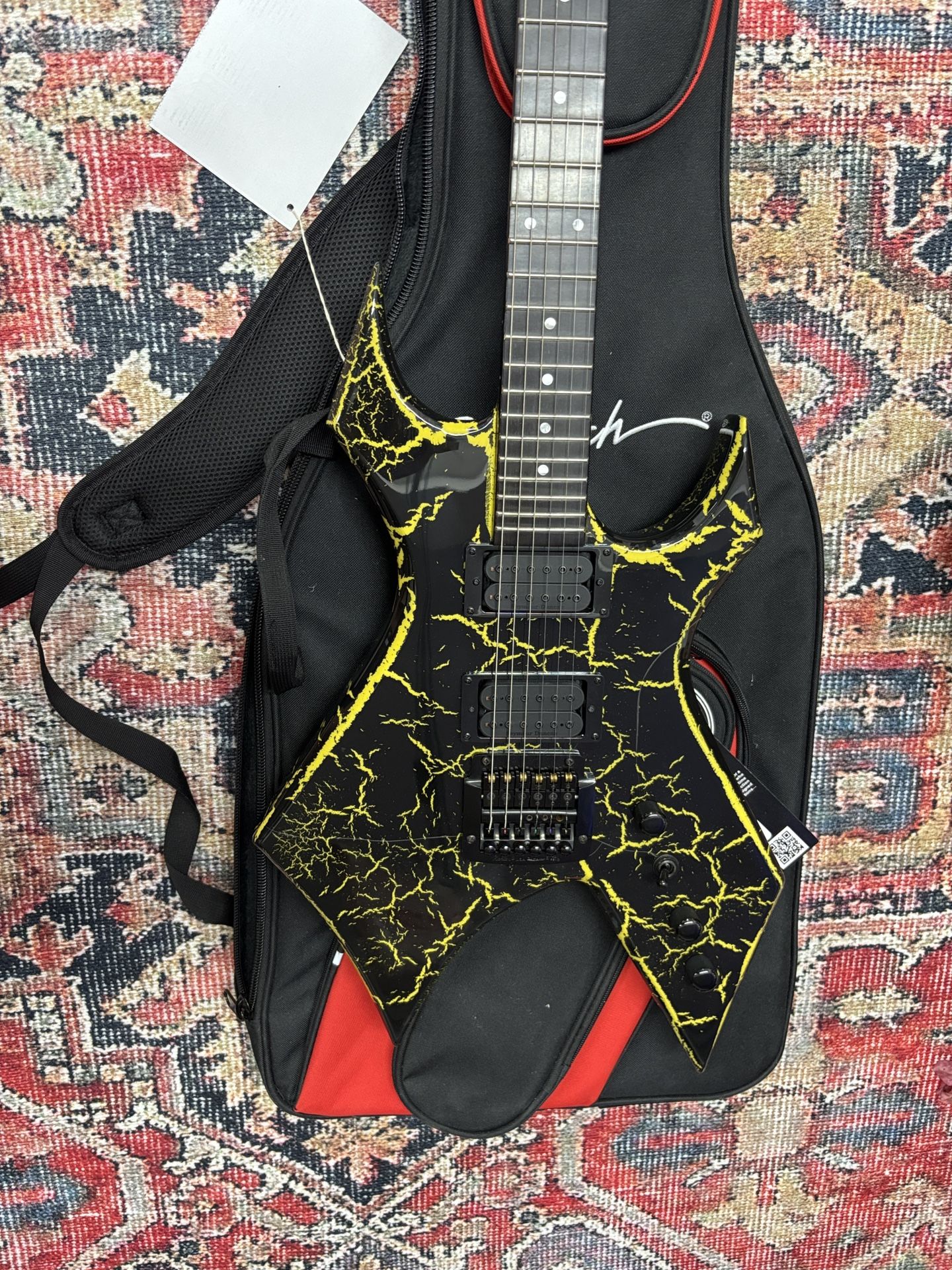 B.C. Rich Warlock In Yellow Crackle (BRAND NEW, UNPLAYED)