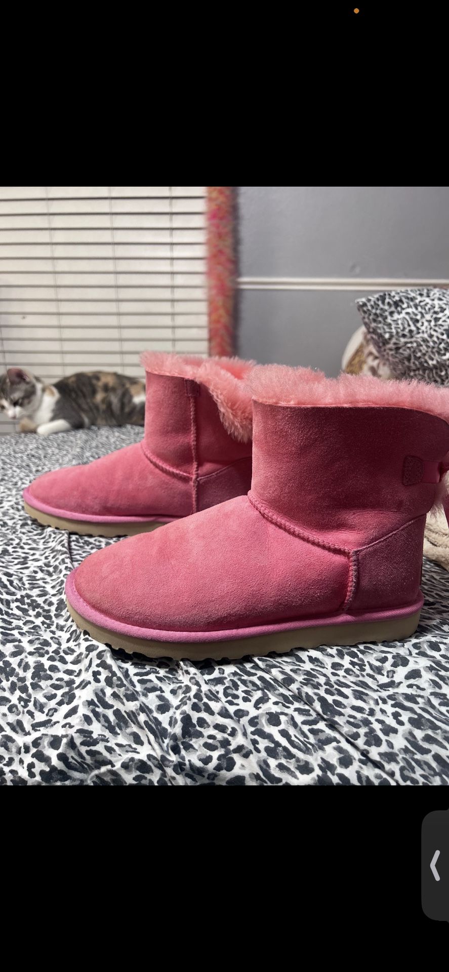 Ugg Bailey Bow Pink Boots