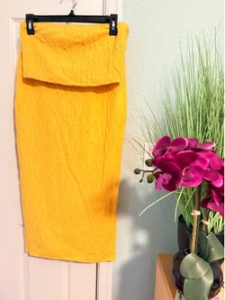 Yellow skirt set
