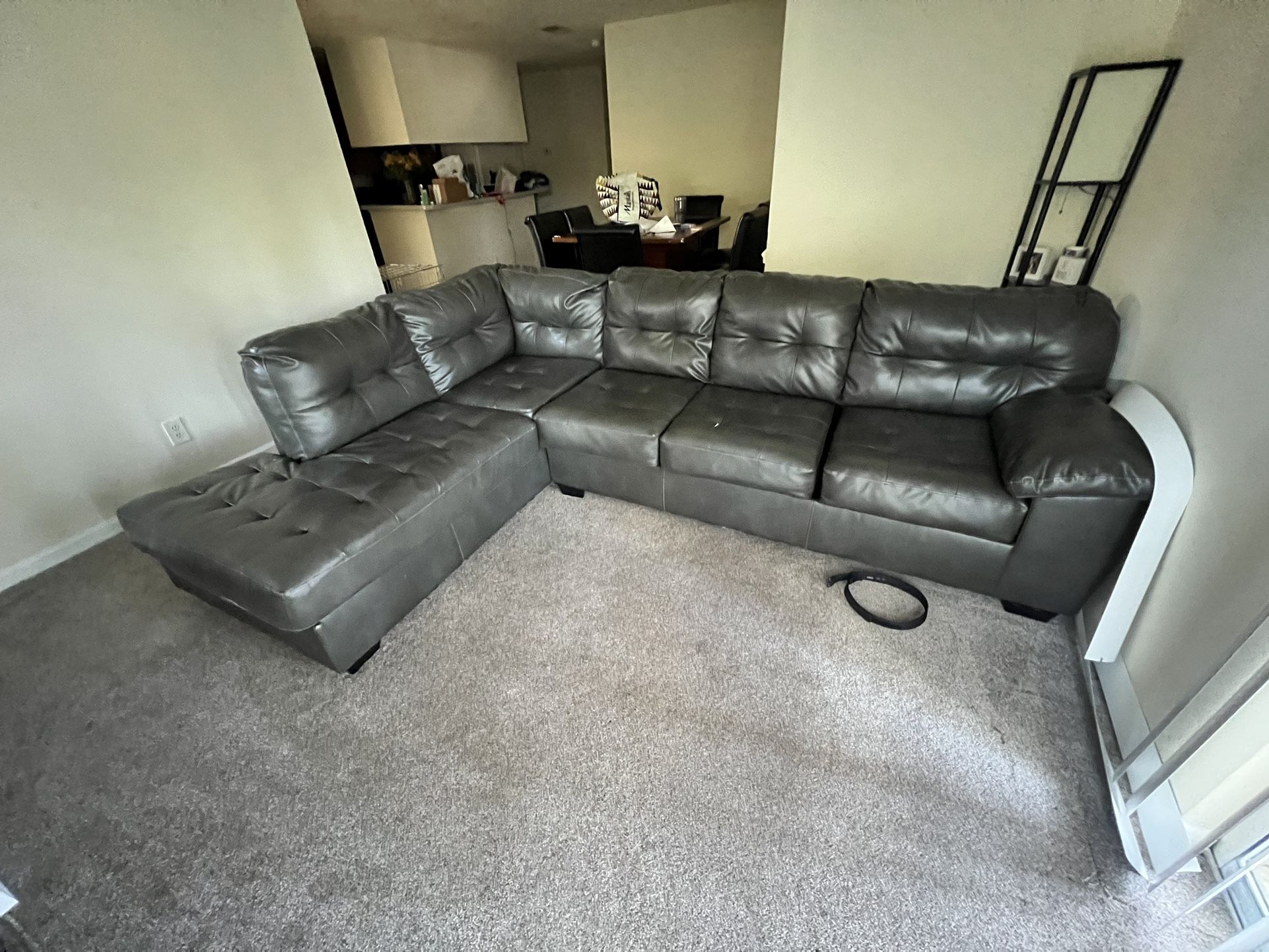 Leather Sectional Couch 